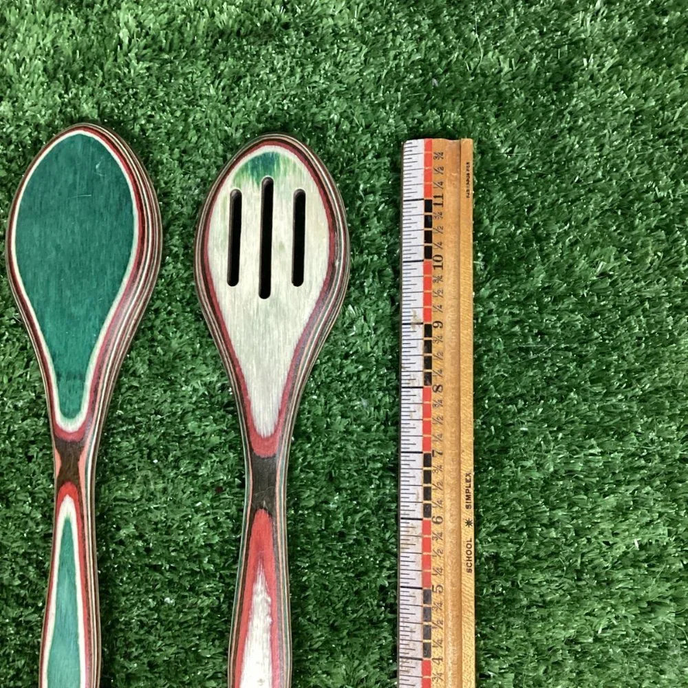 Wood Serving Salad Set Multi Color